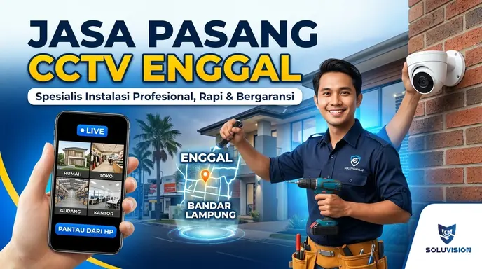 Jasa pasang CCTV Enggal ahli dan profesional dari Soluvision